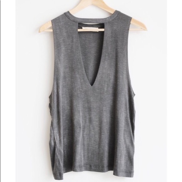 Frankie Phoenix Tops - Keyhole Tank Charcoal